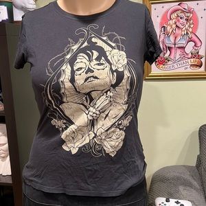 Womens skull day of the dead shirt XL